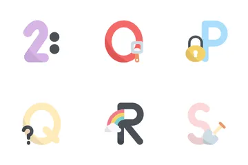 Alphabet And Numbers Icon Pack