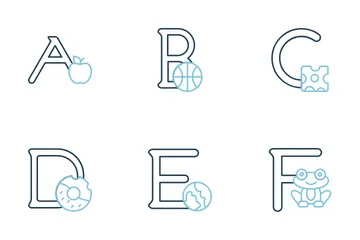 Alphabet Letters Icon Pack