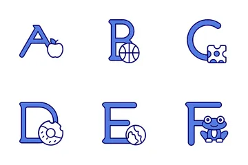 Alphabet Letters Icon Pack