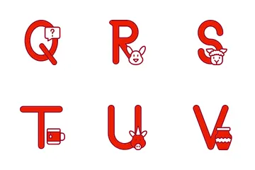 Alphabet Letters Icon Pack