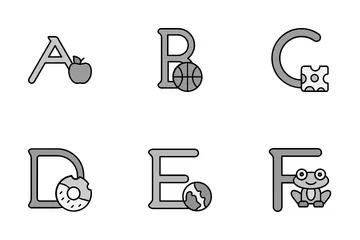 Alphabet Letters Icon Pack