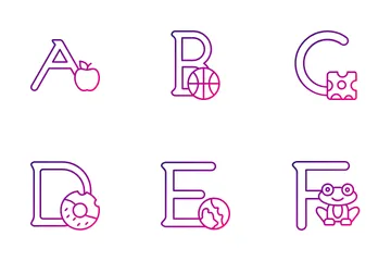 Alphabet Letters Icon Pack