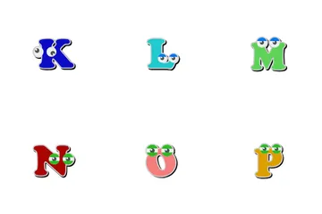 Alphabet Sticker Icon Pack