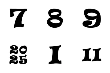 Alphabets And Numbers Icon Pack
