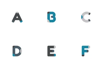 Caractère de l'alphabet Pack d'Icônes