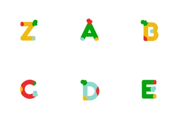 Caractère de l'alphabet Pack d'Icônes