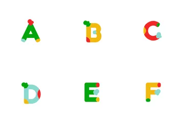 Caractère de l'alphabet Pack d'Icônes