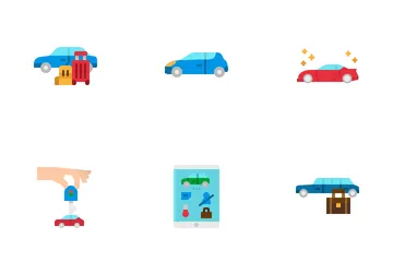 Alquiler de coches Icon Pack