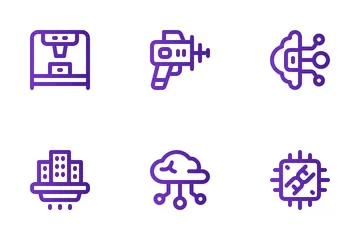 Alta tecnología Paquete de Iconos