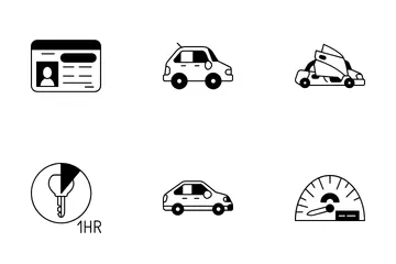 Aluguel de carros Icon Pack