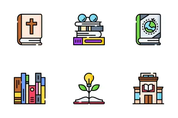 Amantes de los libros Paquete de Iconos