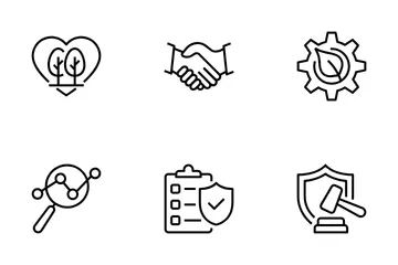 Governance sociale dell'ambiente Vol-2 Icon Pack