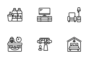 Servicios del hotel Paquete de Iconos