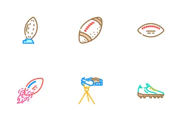 American Football Accessories Icon Pack
