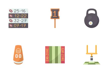 American Football Element Icon Pack