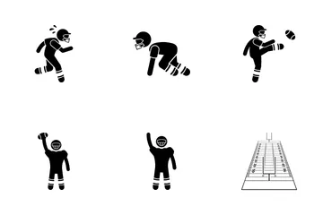 American Football Player Icon Pack