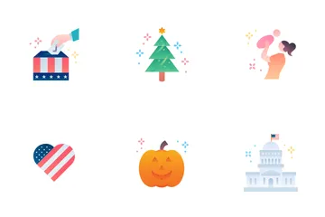 American Holidays Icon Pack