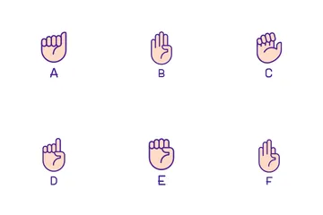 American Sign Language Icon Pack