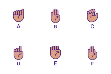 American Sign Language Icon Pack