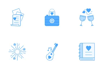 Amor e casamento Pacote de Ícones