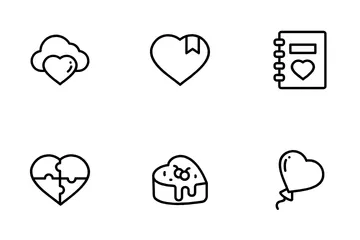 Amor e Romance Icon Pack