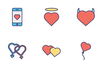 Amor e Romance Pacote de Ícones