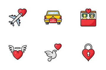 Amor e Romance Pacote de Ícones