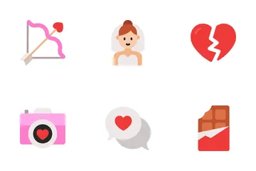 Amor y romance Paquete de Iconos