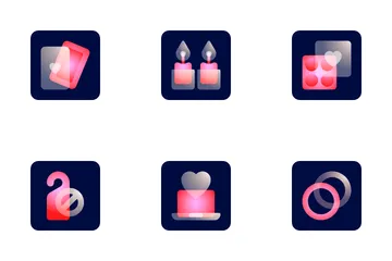 Amor y romance Paquete de Iconos
