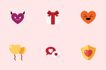 Amor San Valentín Emoción Icon Pack