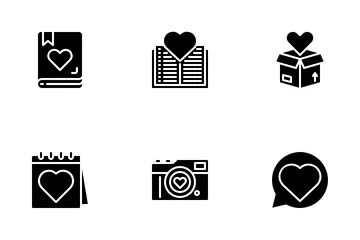 Amor y romance Icon Pack