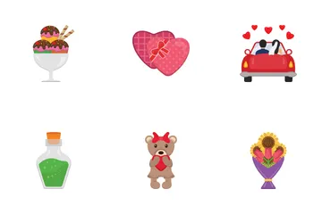 Amor y romance Paquete de Iconos