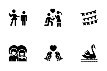 Amore e matrimonio Icon Pack