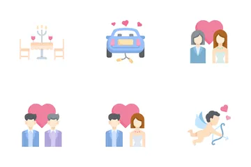 Amore e matrimonio Icon Pack