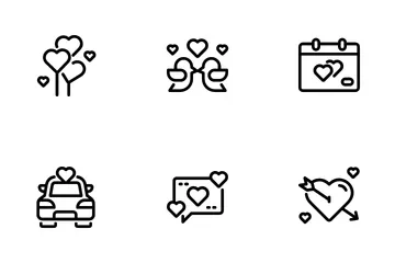 Amour et affection Icon Pack