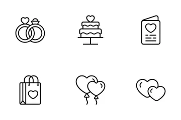 Amour et marriage Icon Pack