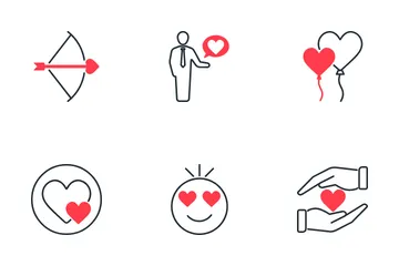 Amour et romance Icon Pack