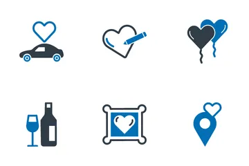 Amour et romance Icon Pack