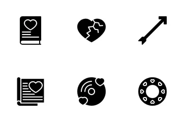 Amour et romance Icon Pack