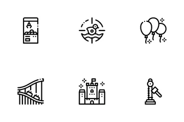 Amusement Park And Attraction Icon Pack