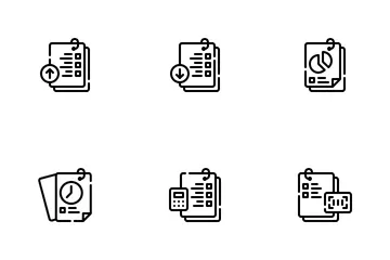 Análise de dados Pacote de Ícones