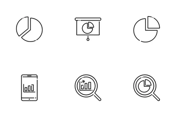 Análise de dados Pacote de Ícones