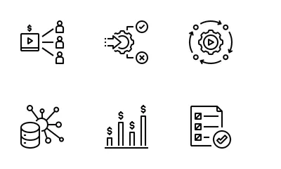 Análise de dados Pacote de Ícones