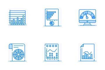 Análise de dados moderna Pacote de Ícones