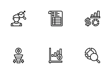 Análise de mercado Pacote de Ícones