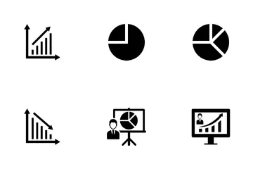 Análise do Mercado Financeiro Icon Pack