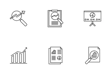 Análisis de datos Paquete de Iconos