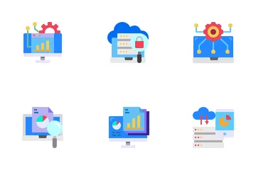 Análisis de datos Paquete de Iconos