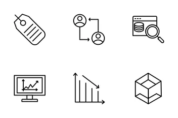 Análisis de datos Paquete de Iconos