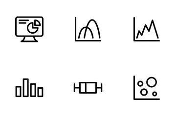 Análisis de datos y estadísticas Paquete de Iconos